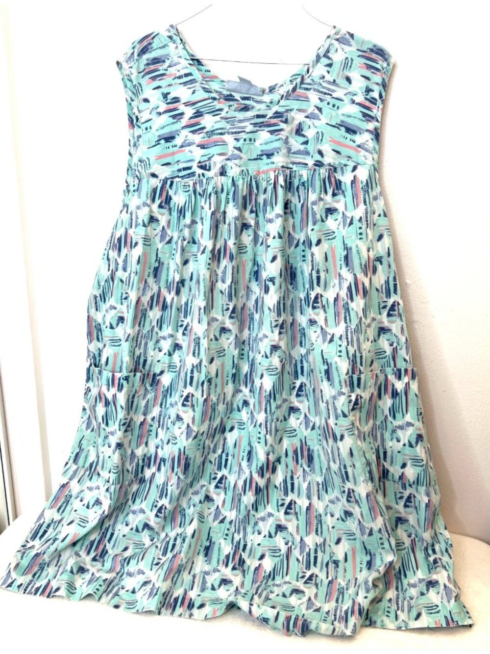 Only Necessities 1X 22/24 Lounge Nightgown House Dress Calf Length Vintage FLAW